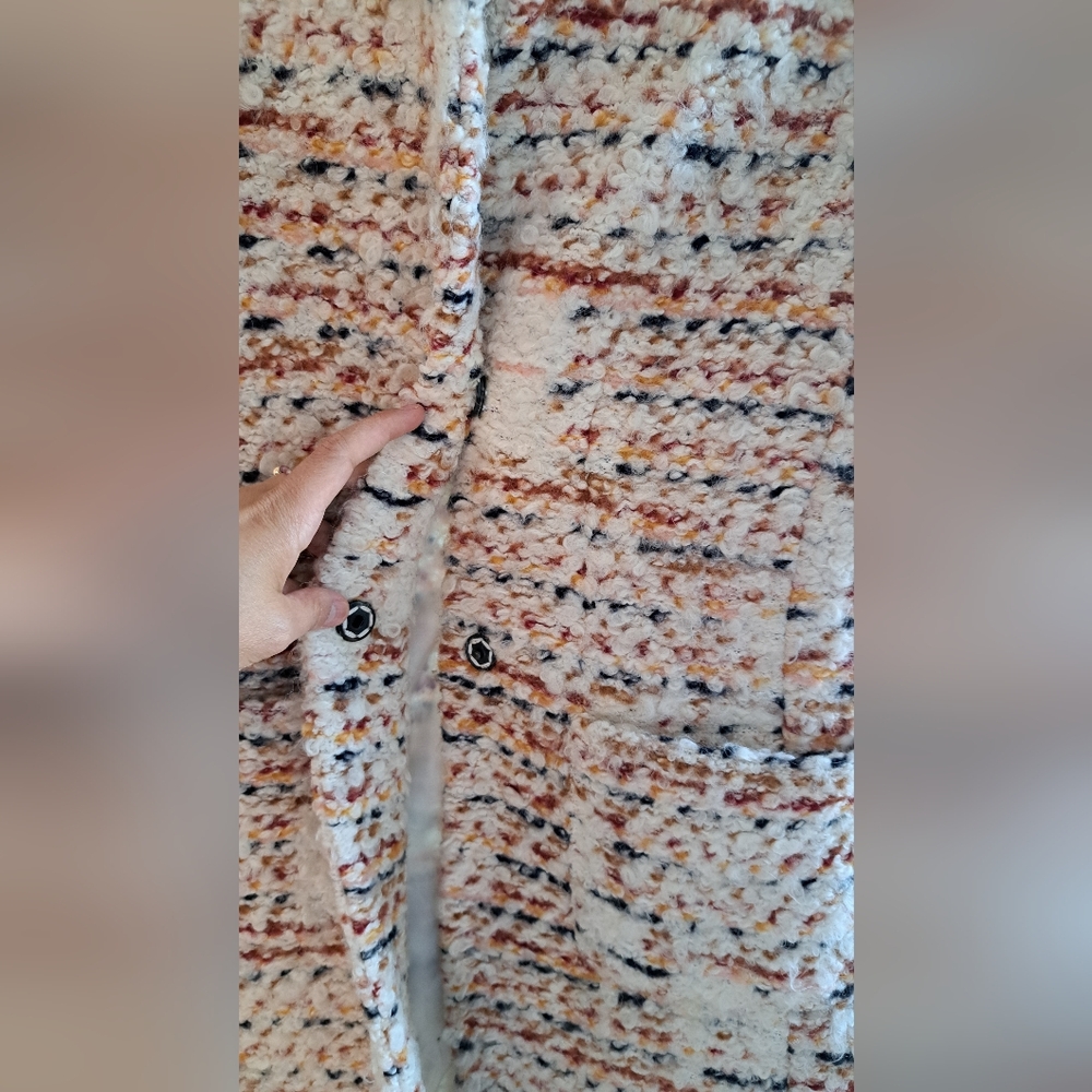 Long structured tweed vest - Picture 2 of 5